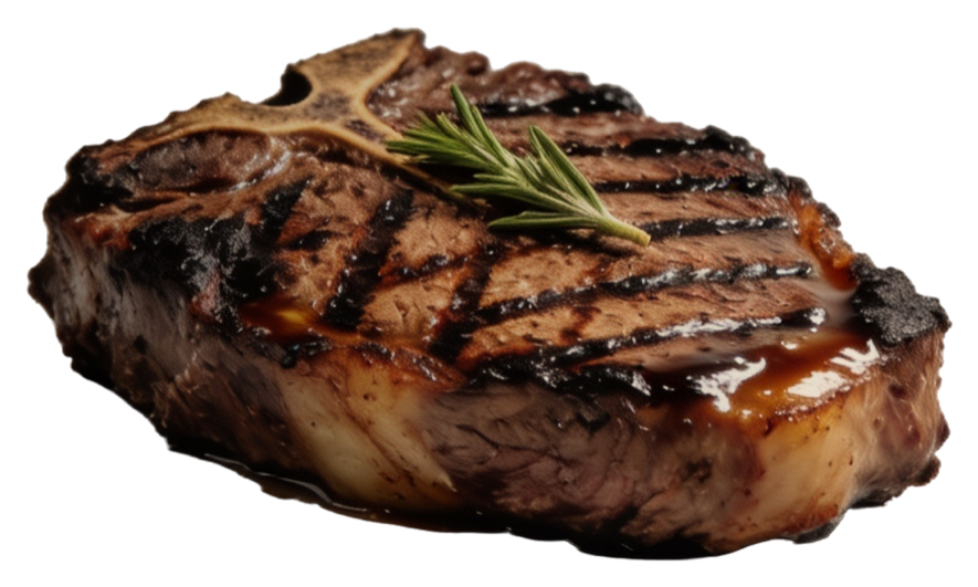 Entrecôte grillée au charbon de bois